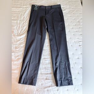 Murano Dark Blue Slim Fit Alex Flat Front Pants